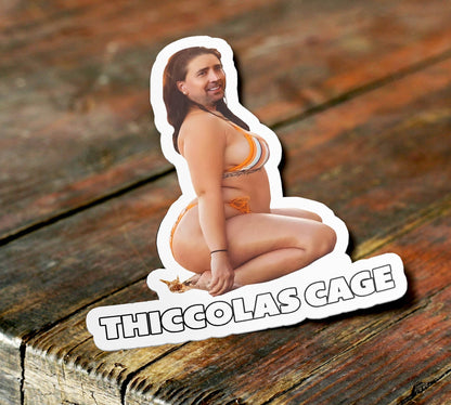 Thiccolas Cage "Thick Nicolas Cage" Sticker