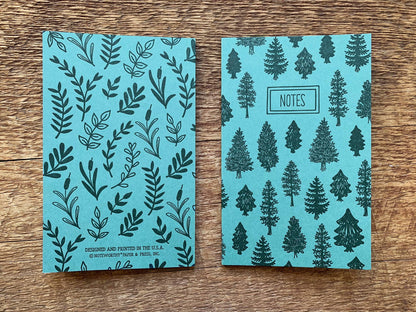 Trees & Leaves Pocket Notebook, Set of 2