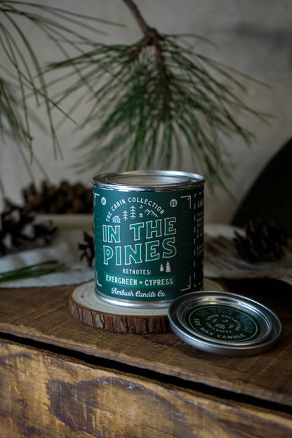 In The Pines | Evergreen + Cypress 8oz Soy Candle