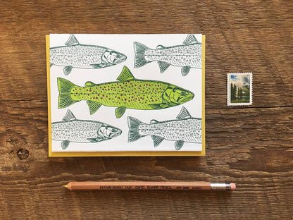 Rainbow Trout Card: Single Card