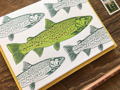 Rainbow Trout Card: Single Card