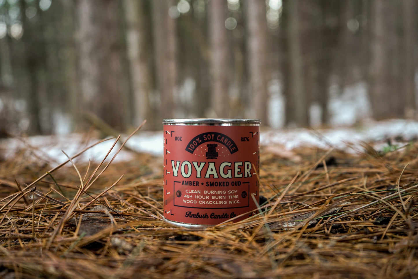 Voyager | Amber + Smoked Oud 8oz Soy Candle