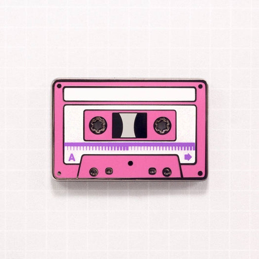 Cassette Tape 1980! – Pretty Pink Enamel Pin Barbie Style