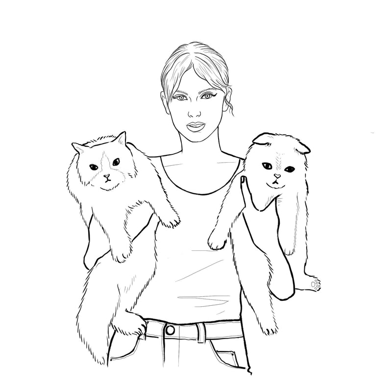 Load image into Gallery viewer, Colour Me Swiftly - Unofficial Taylor Swift Coloring Book
