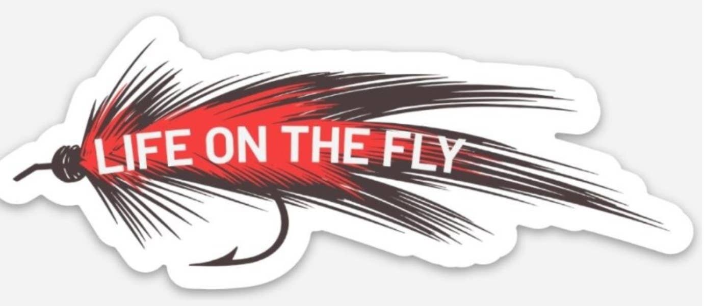 Life on the Fly Fishing Sticker