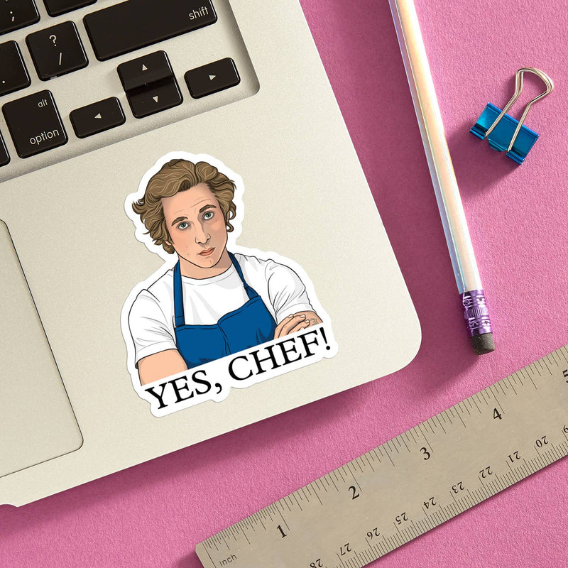 Load image into Gallery viewer, Yes, Chef! Die Cut Sticker
