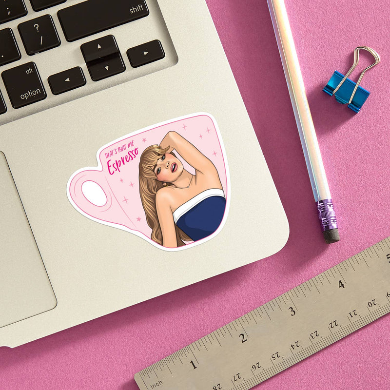 Load image into Gallery viewer, Sabrina Espresso Die Cut Sticker
