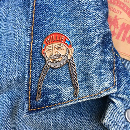 Willie Nelson Pin