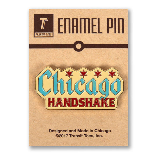 Chicago Handshake Enamel Pin