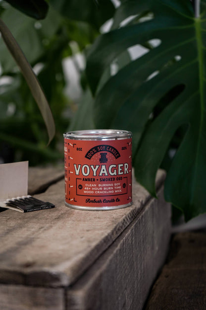 Voyager | Amber + Smoked Oud 8oz Soy Candle