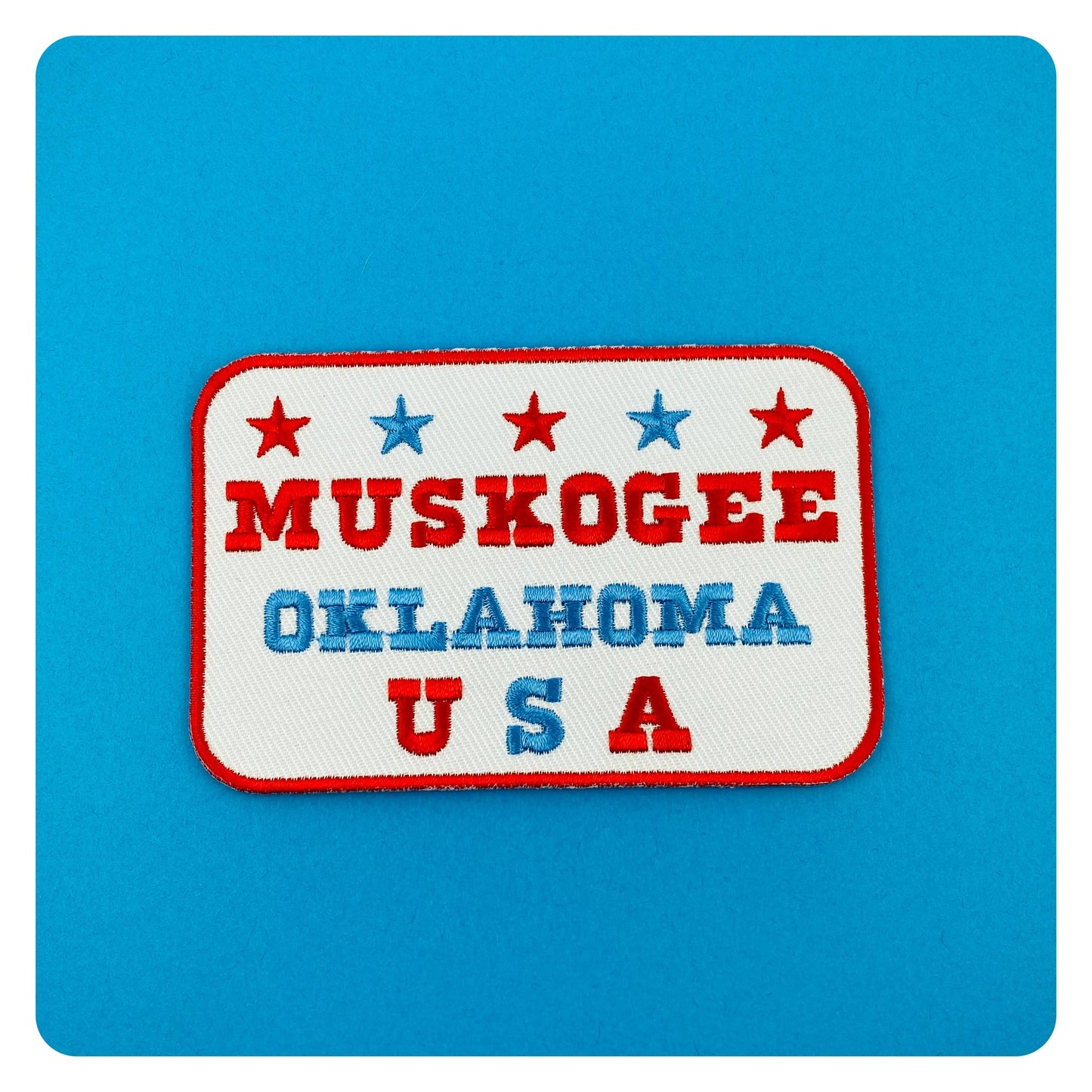 Muskogee Oklahoma USA Iron On Patch