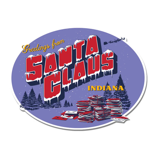 Santa Claus Indiana Sticker by USI