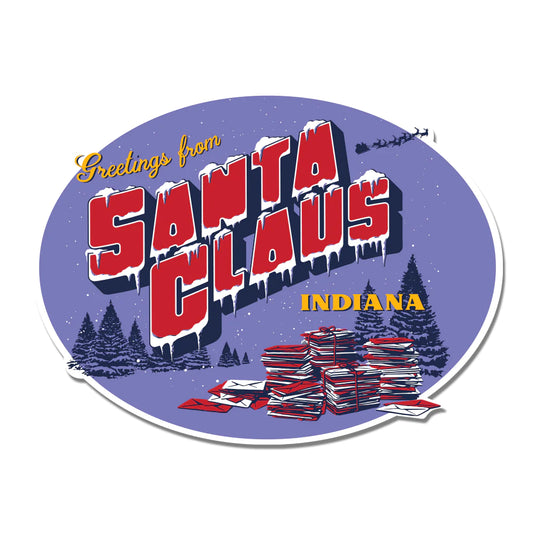 Santa Claus Indiana Sticker by USI
