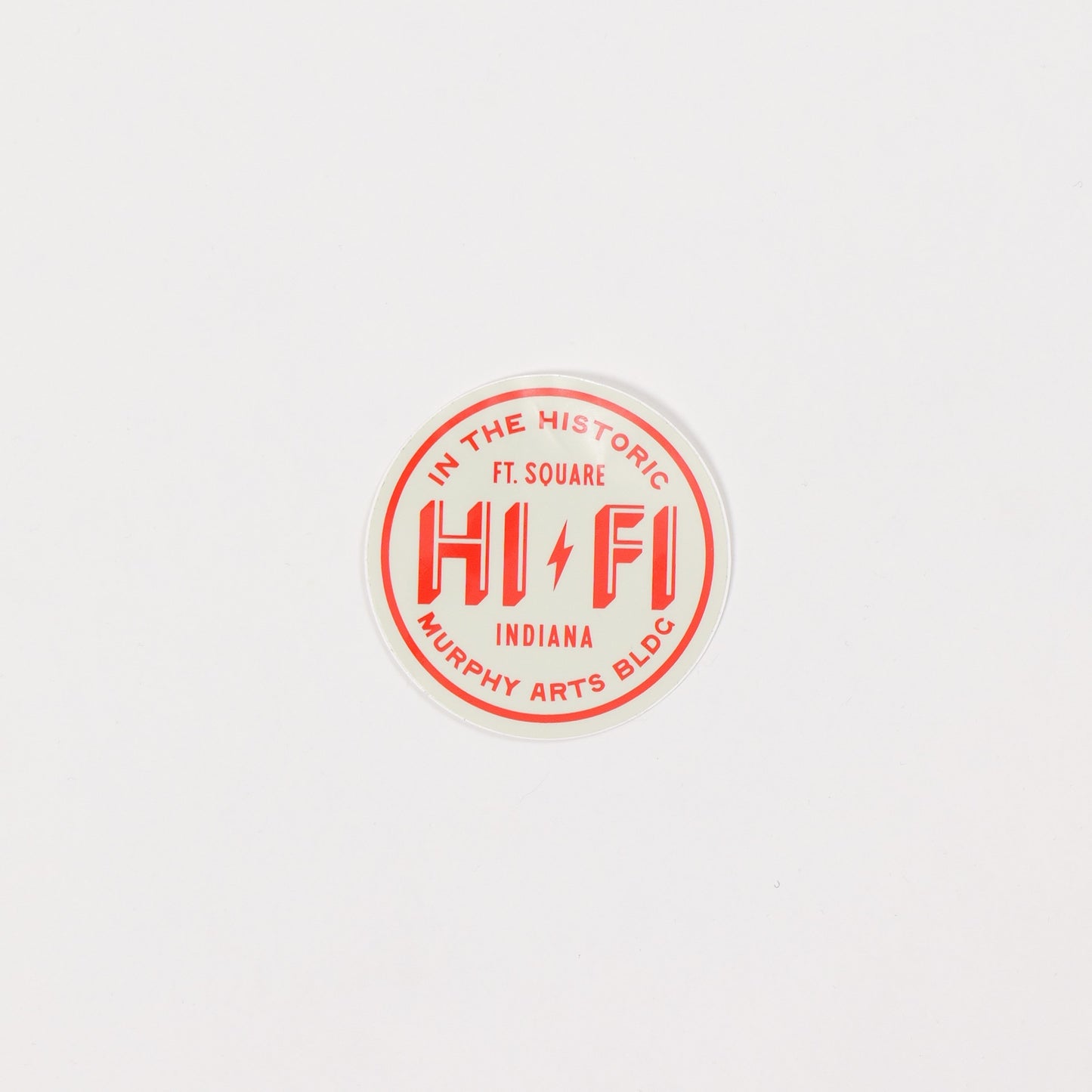 HI-FI Circle Sticker - Sound Satisfaction