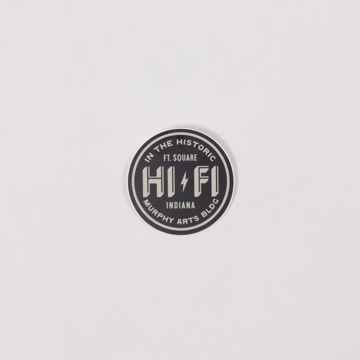 HI-FI Circle Sticker - Sound Satisfaction