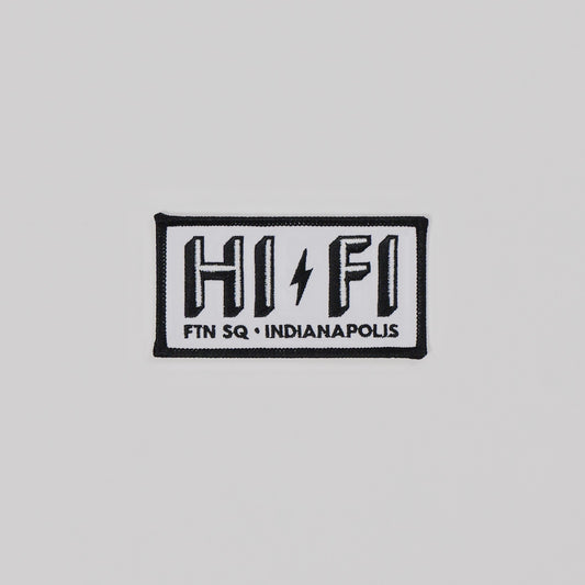 HI-FI Embroidered Logo Patch - Black Border