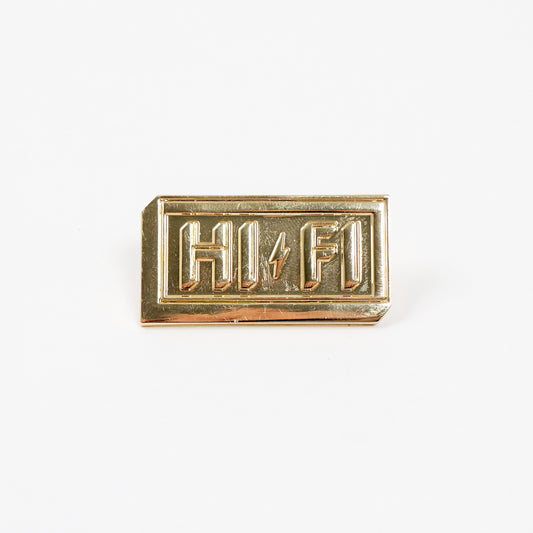 HI-FI Enamel Logo Pin - Gold