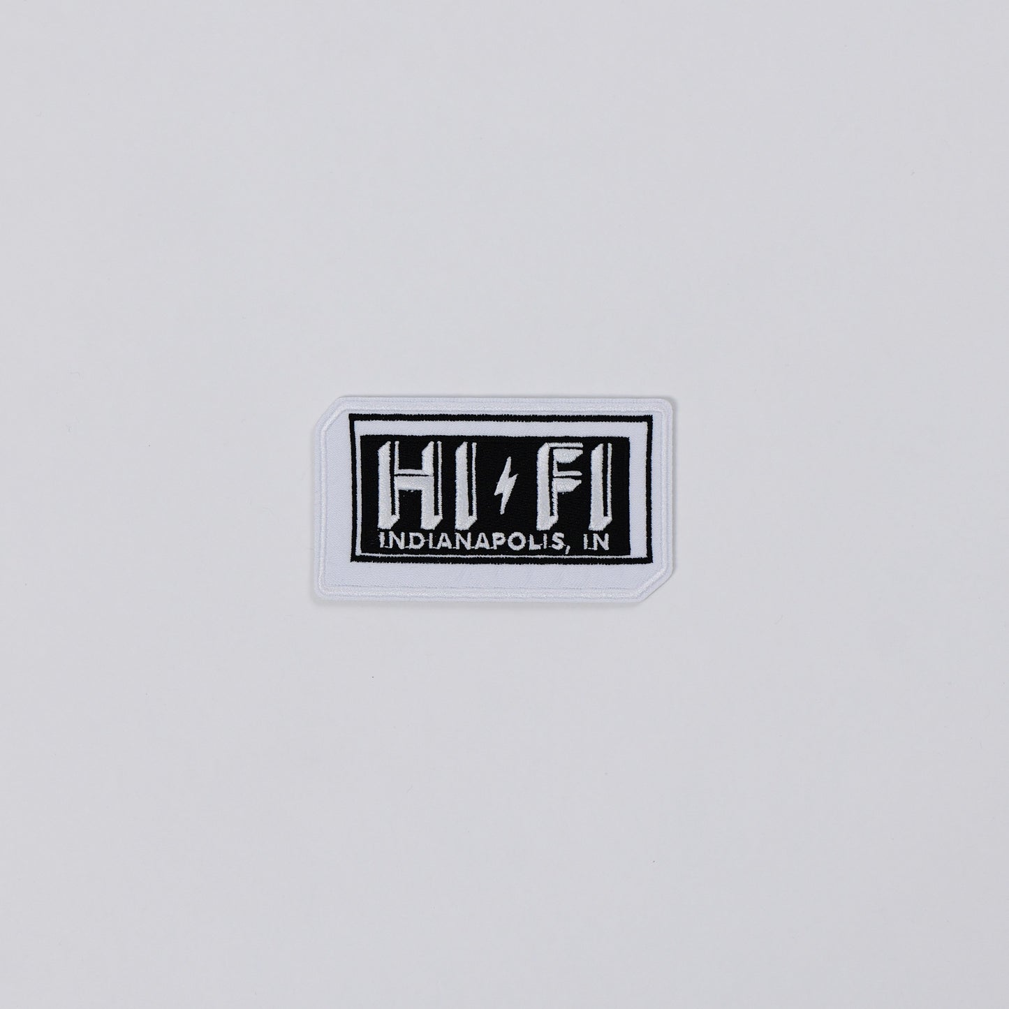 HI-FI Indianapolis Embroidered Logo Patch - White or Black Border