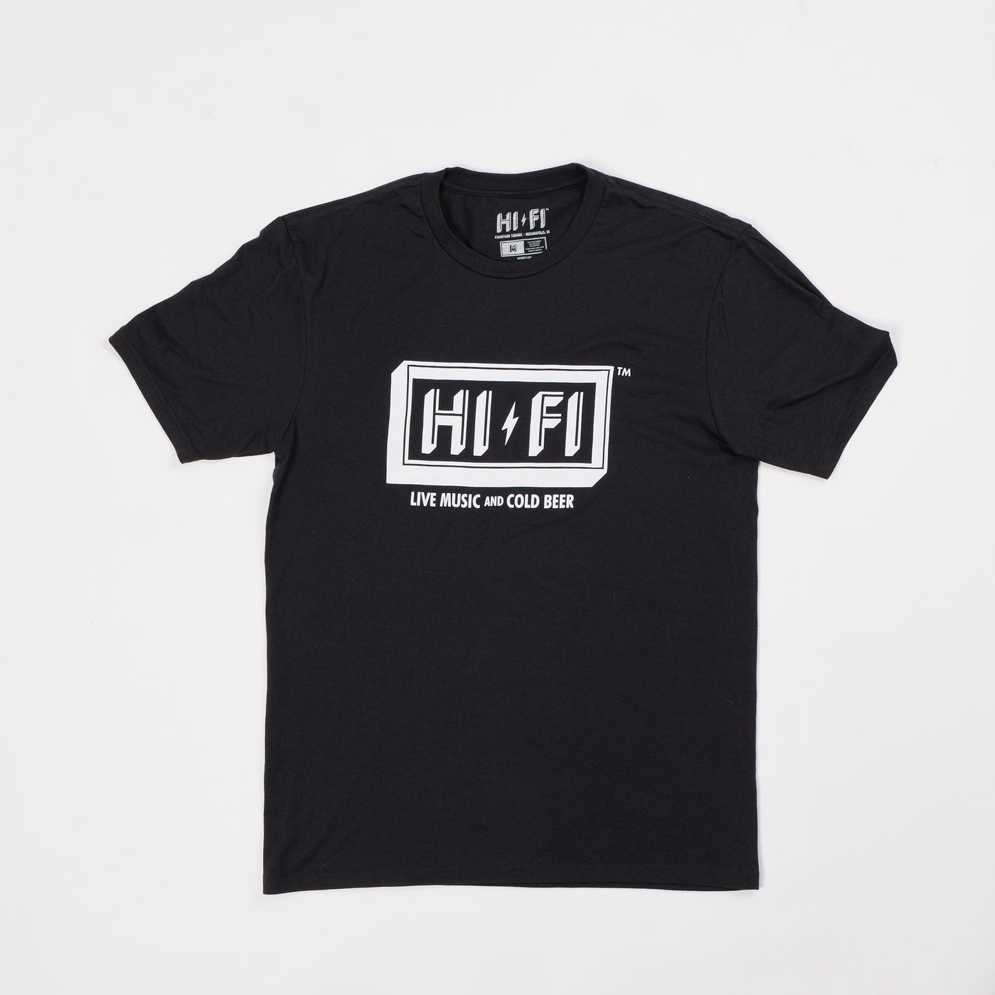 HI-FI Live Music Cold Beer Logo T-Shirt