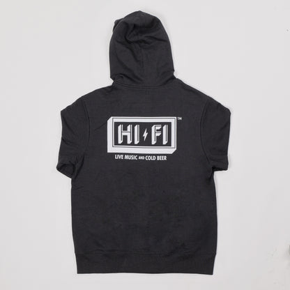 HI-FI Zip Up Hoodie - Black