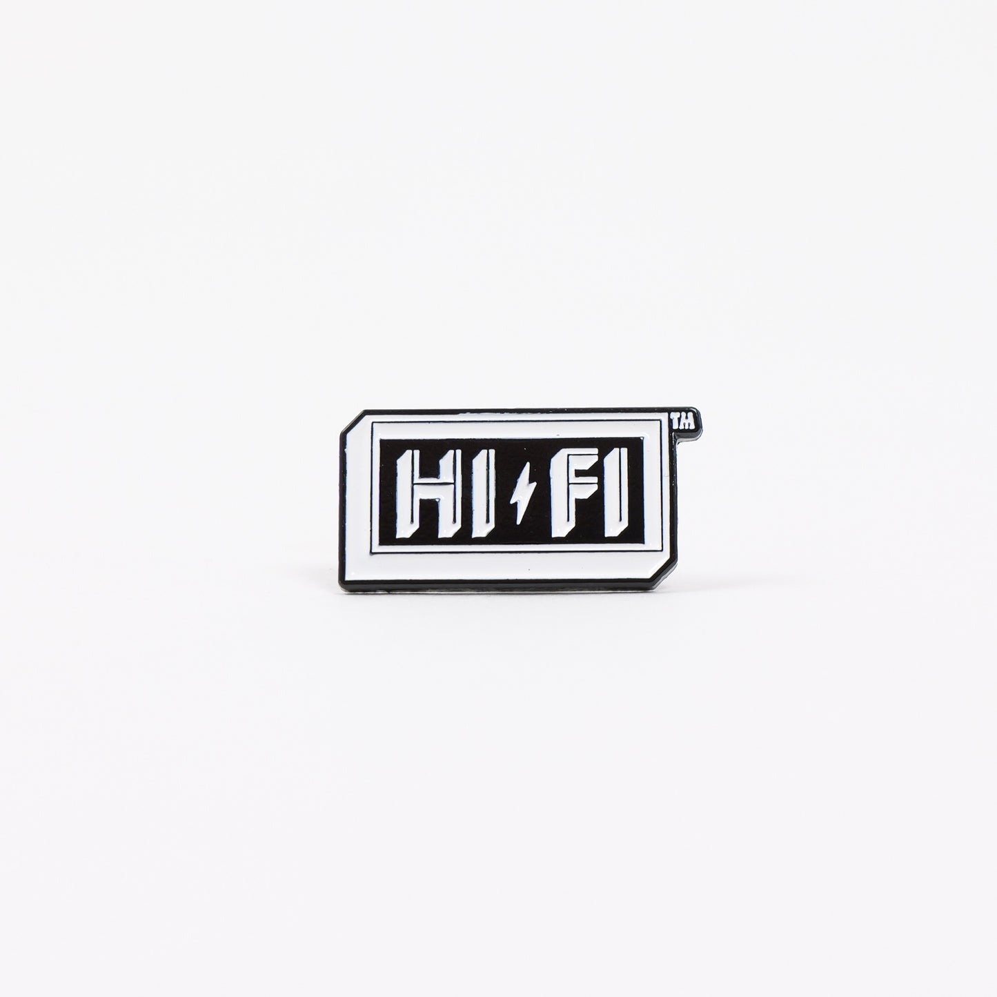 HI-FI Enamel 2" Logo Pin - Black & White