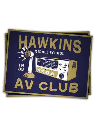 Hawkins AV Club Sticker by USI