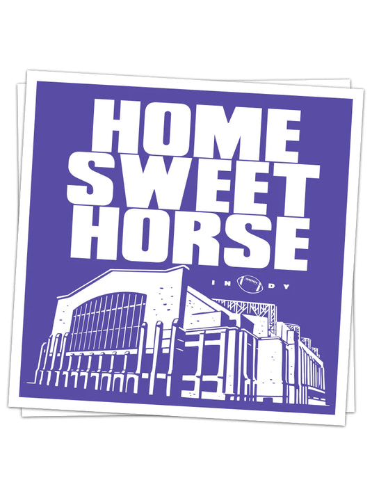Home Sweet Horse Blue & White Sticker by USI