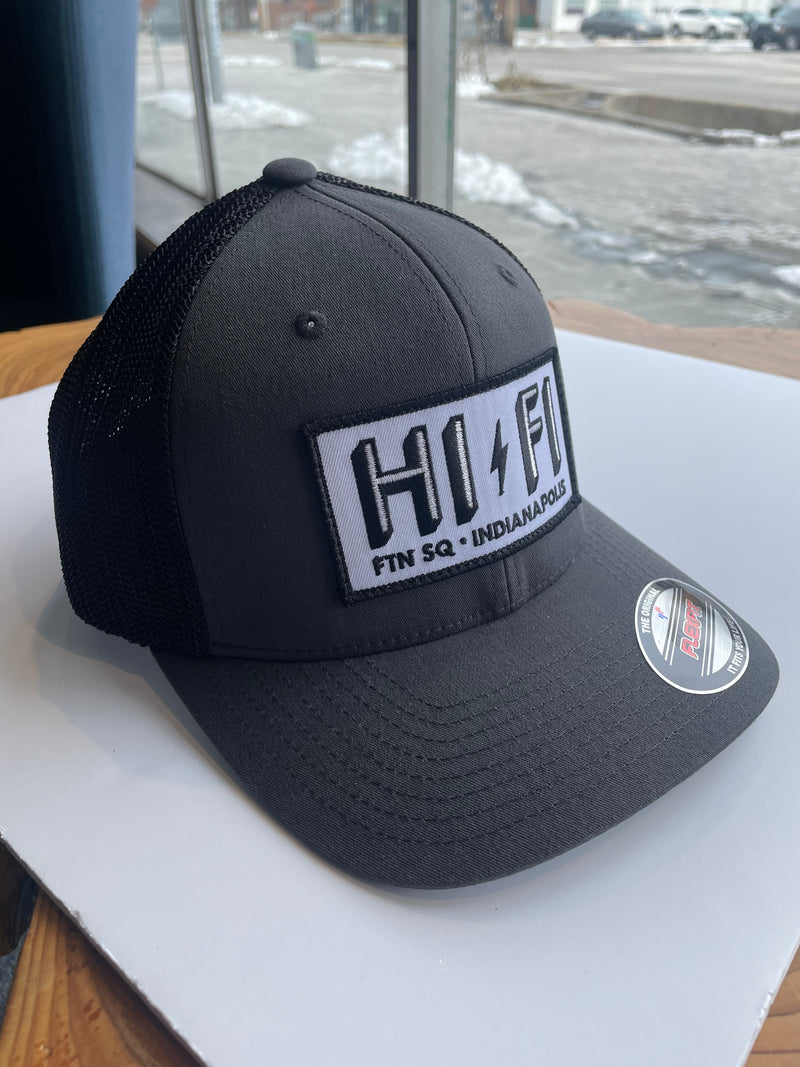 Load image into Gallery viewer, HI-FI Trucker Fitted Logo Patch Hat
