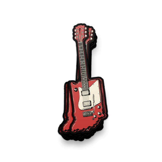 Indiana Red Guitar Sticker by USI