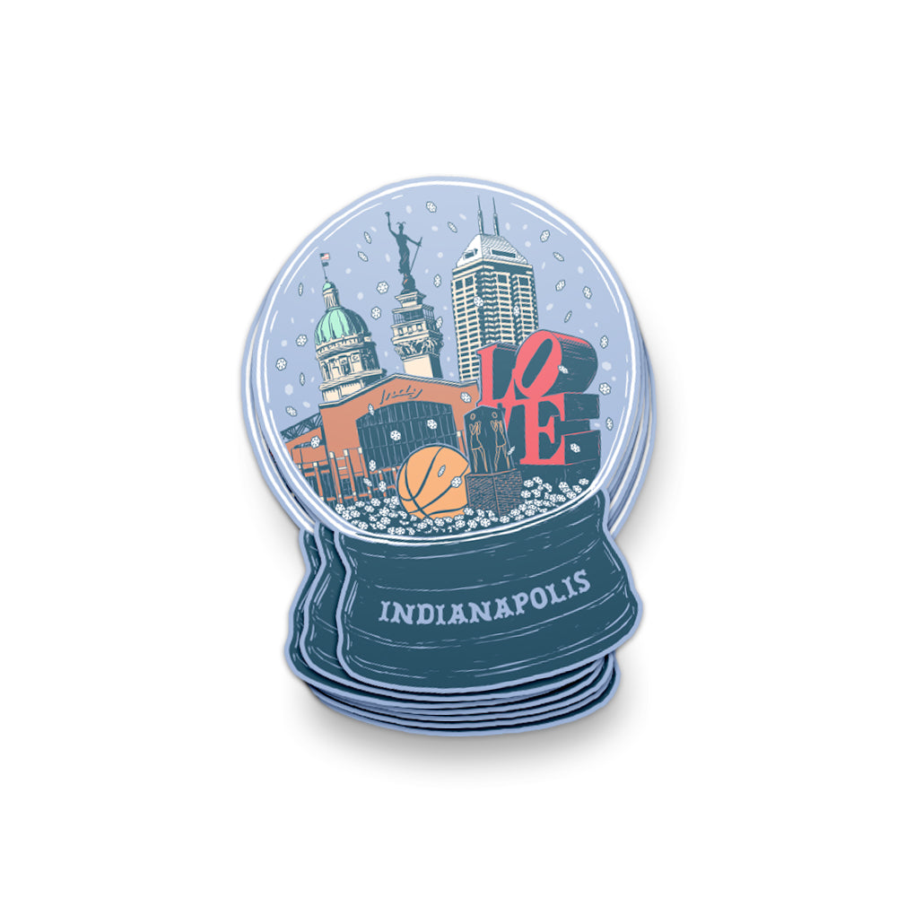 Indy Snow Globe Sticker by USI