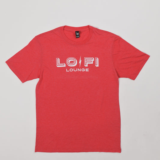 LO-FI Lounge Logo T-Shirt - Red