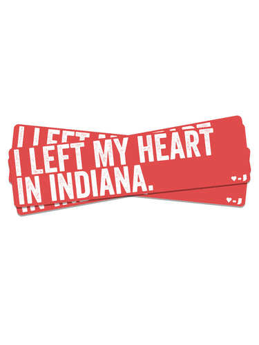 Left My Heart In Indiana Sticker by USI
