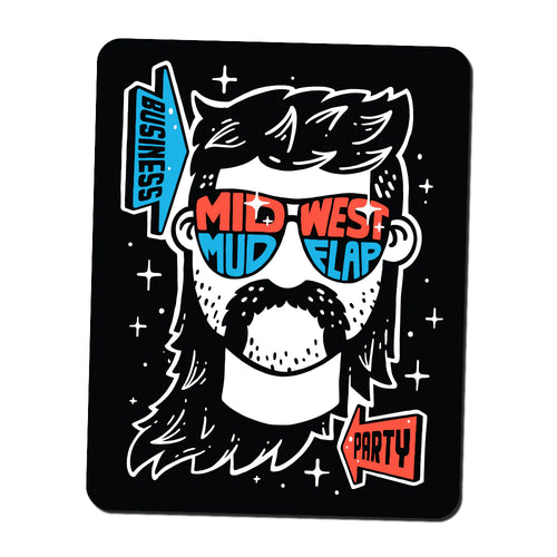 Midwest Mudflap Mullet Sticker by USI
