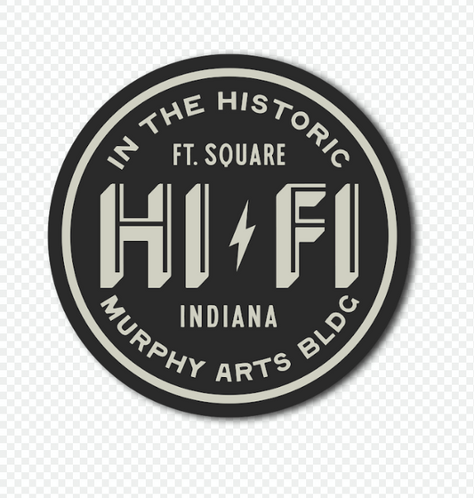 HI-FI Circle Sticker - Historic Murphy Arts Building