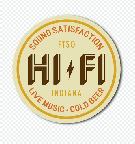HI-FI Circle Sticker - Sound Satisfaction