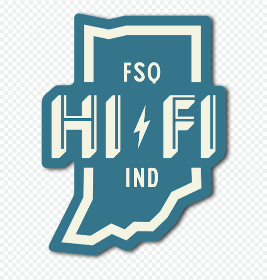 HI-FI Indiana Outline Sticker - FSQ IND
