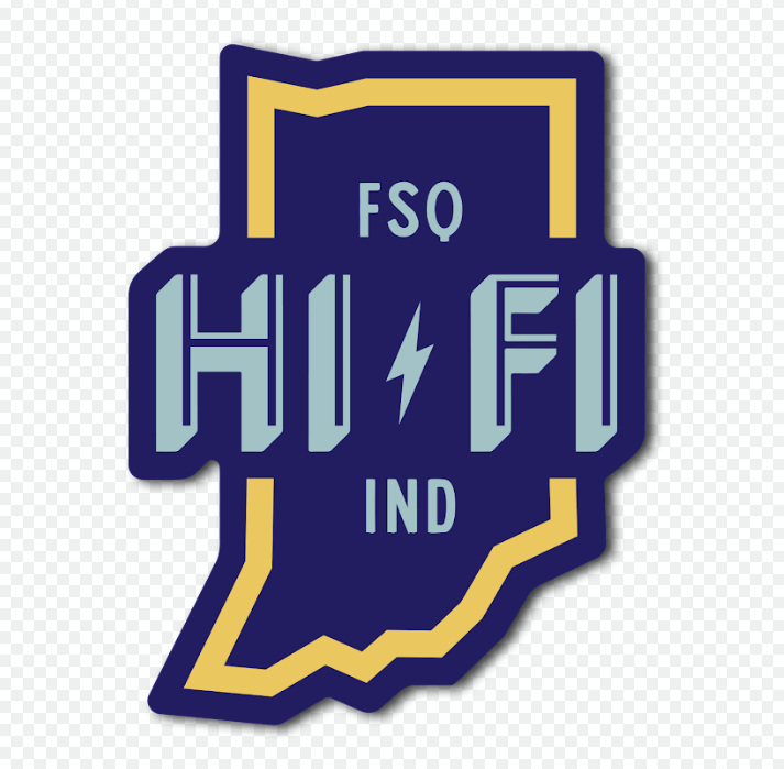 Load image into Gallery viewer, HI-FI Indiana Outline Sticker - FSQ IND
