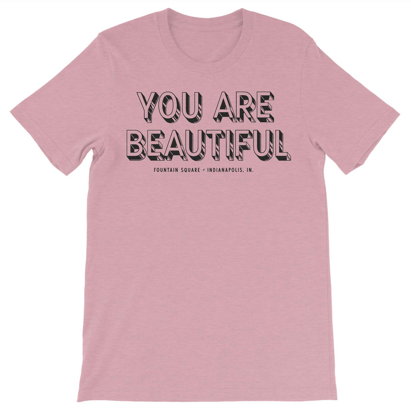 Load image into Gallery viewer, You Are Beautiful Fountain Square T-Shirt
