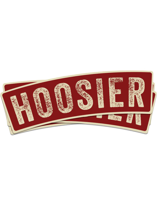 Hoosier Crimson & Cream Sticker by USI