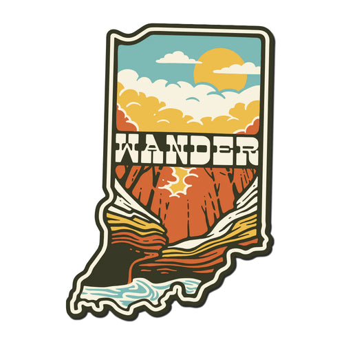 Wander Indiana Sticker by USI