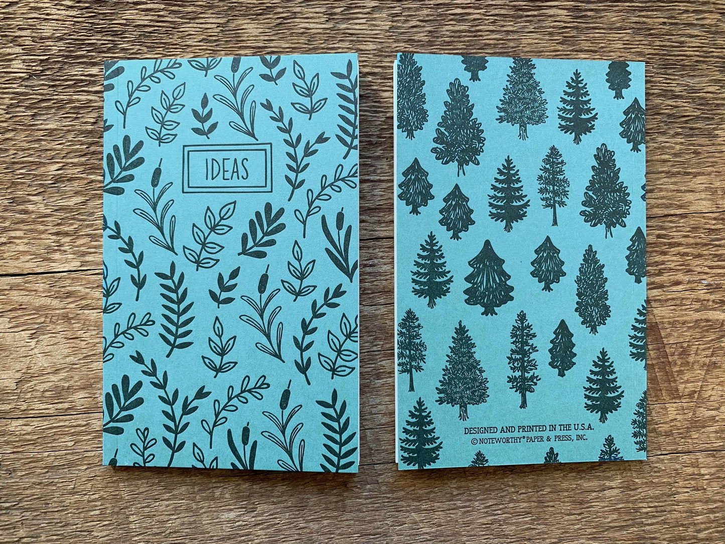 Trees & Leaves Pocket Notebook, Set of 2