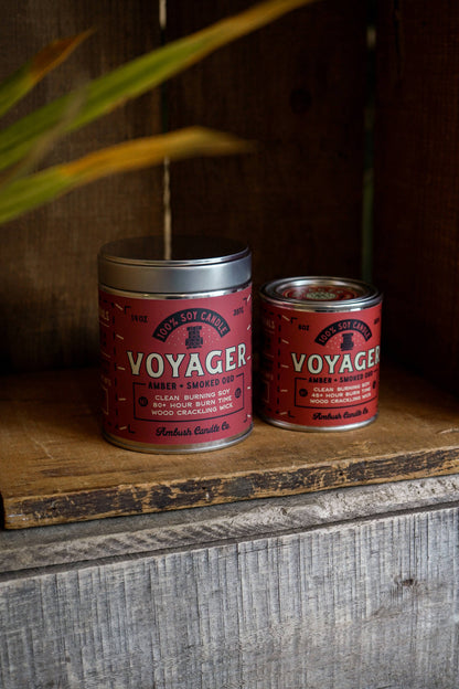 Voyager | Amber + Smoked Oud 8oz Soy Candle