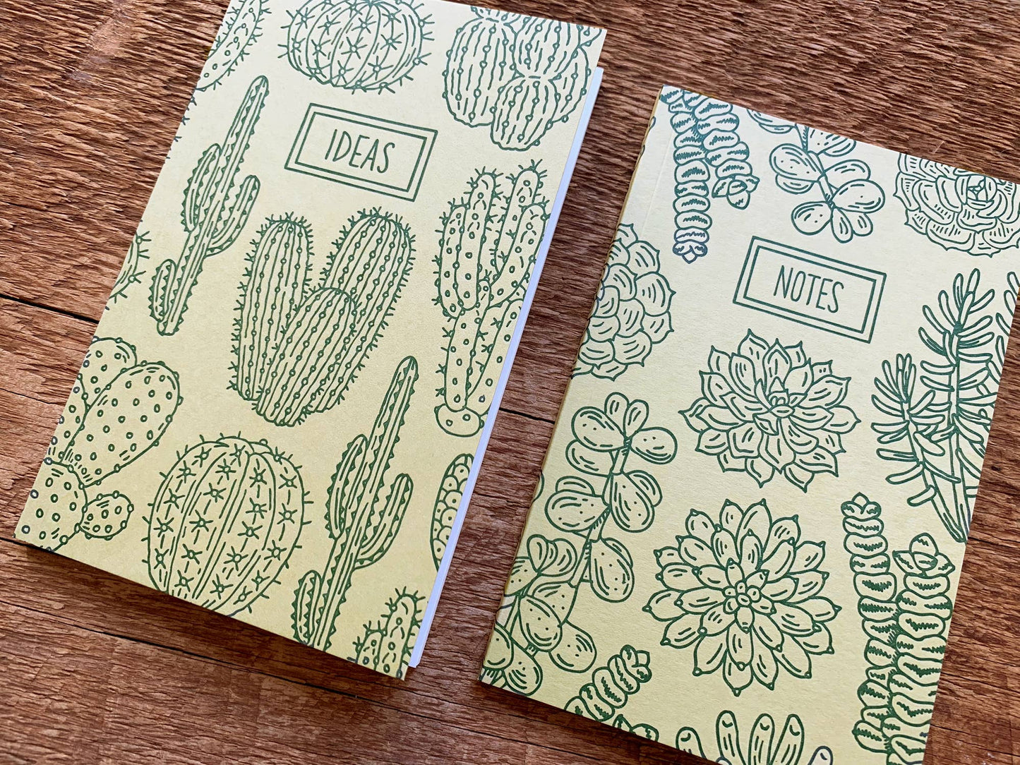 Cacti & Succulents Pocket Notebook, Set of 2