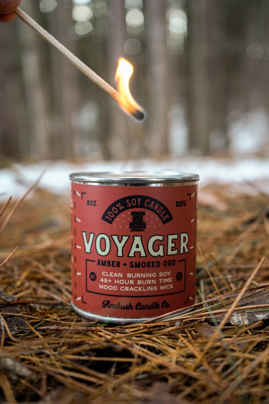 Voyager | Amber + Smoked Oud 8oz Soy Candle