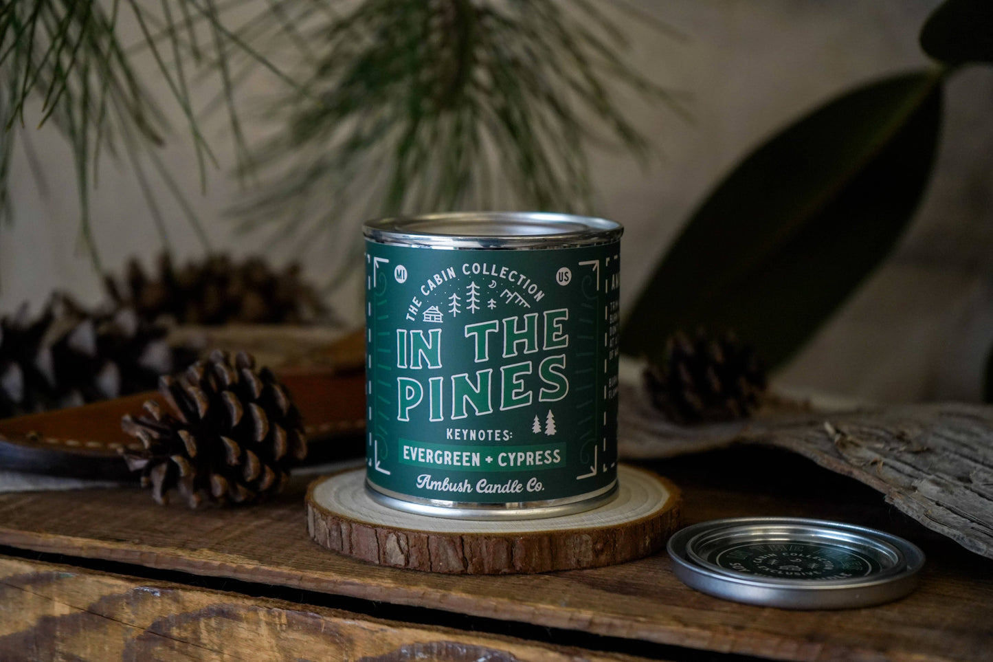 In The Pines | Evergreen + Cypress 8oz Soy Candle