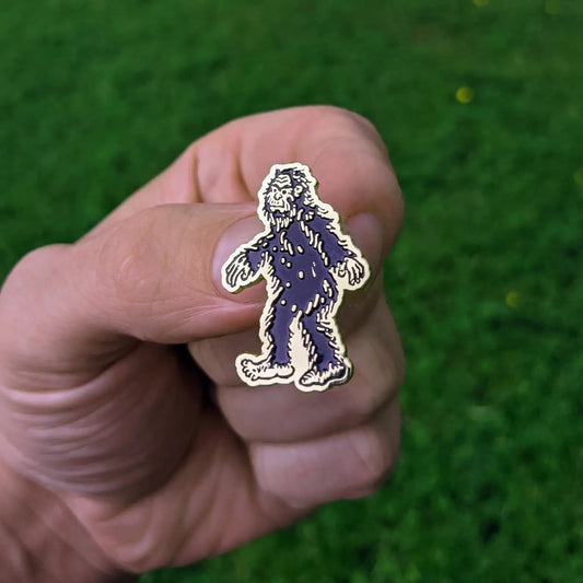 Golden Bigfoot Pin