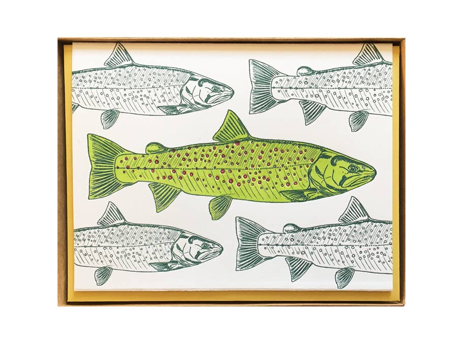 Rainbow Trout Card: Single Card