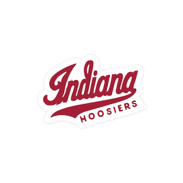 Indiana Hoosiers Red and White Sticker by The Shop