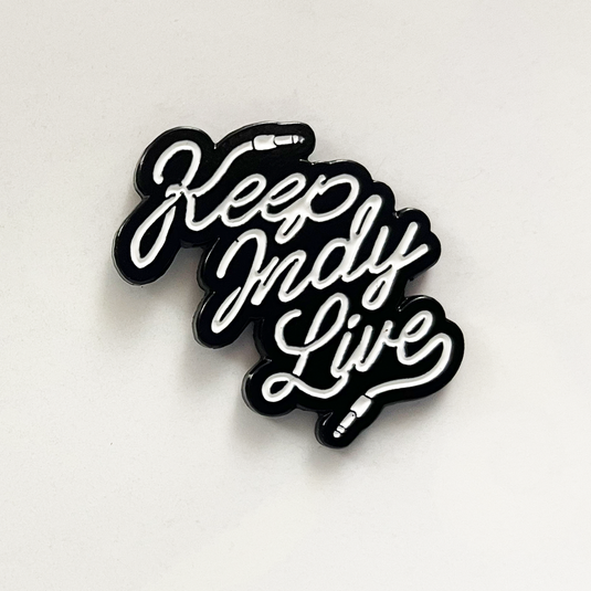 Keep Indy Live Enamel 1" Logo Pin