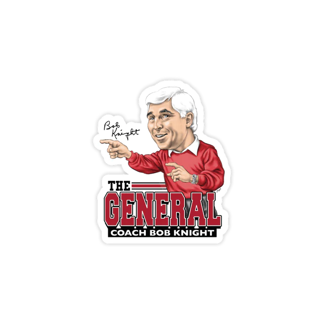 Bob Knight Caricature Sticker by The Shop